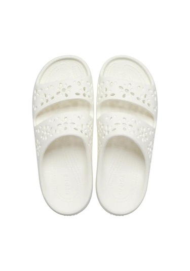 Crocs Classic Floral Cut Out Sandal 210966-0wv Beyaz