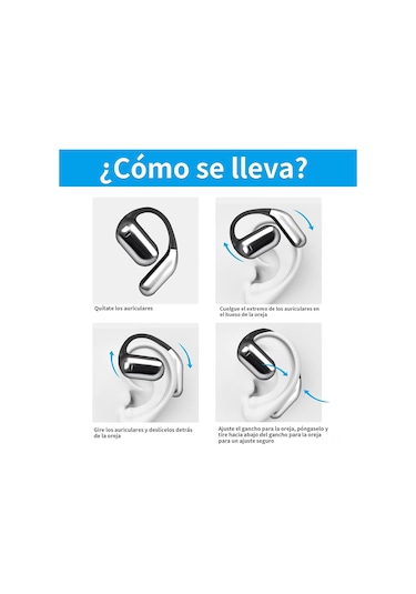 Hombey Aı Çeviri Kulaklığı - Gerçek Zamanlı 144 Dil, Müzik/arama, Bluetooth 5.4, Açık Kulak Tasarımı, İos/android Uyumlu Q16