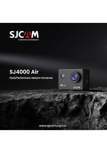 SJCAM SJ4000 Air WiFi 4K UHD 16MP 2” Geniş Ekran H.264 900mAh 30 Metre Su Geçirmez Aksiyon Kamerası