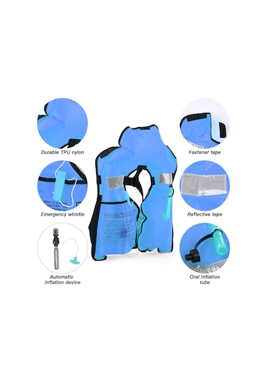 Otomatik Şişme Yetişkin Can Yeleği Yetişkin Can Yeleği Su Sporları, Kano, Balıkçılık, Sörf, Kano, Hayatta Kalma Ceketleri İçin Güvenlik Yüzer Giysi Mavi Otomatik Şişme Yetişkin Can Yeleği Yetişkin Can Yeleği Su Sporları, Kano, Balıkçılık, Sörf, Kano, Hayatta Kalma Ceketleri İçin Güvenlik Yüzer Giysi Mavi