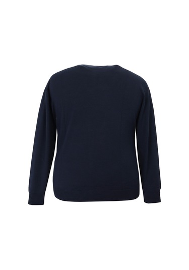 Erkek Büyük Beden Battal Boy 110 Kilo İçin Uygun Bisiklet Yaka Triko Kazak Lacivert Erkek Büyük Beden Battal Boy 110 Kilo İçin Uygun Bisiklet Yaka Triko Kazak Lacivert