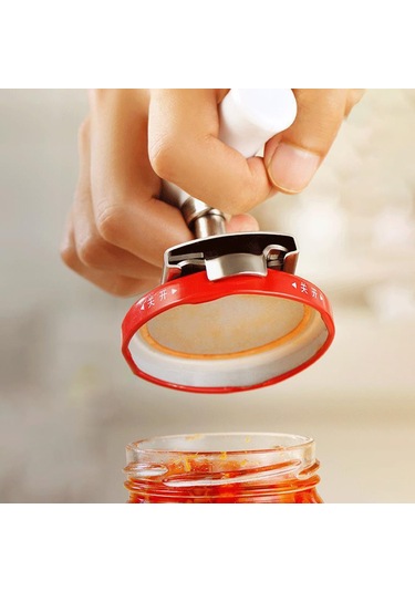 Tüm Boyutlar İçin Ayarlanabilir Kavan Açıcı - Paslanmaz Çelik Artritli Yaşlılar İçin İdeal Açıcı Can Açıcı