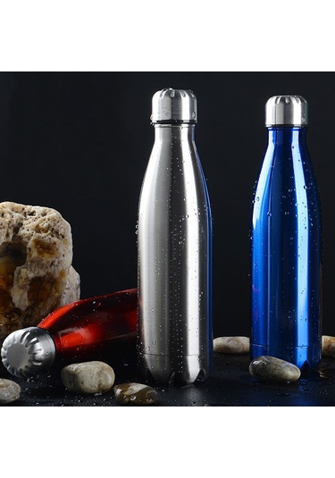 Aubyhe 500ml Paslanmaz Çelik Vakumlu Termos Bardak, Isı Ve Soğuk Saklama, Sızdırmaz Seyahat Kupa, Siyah Siyah