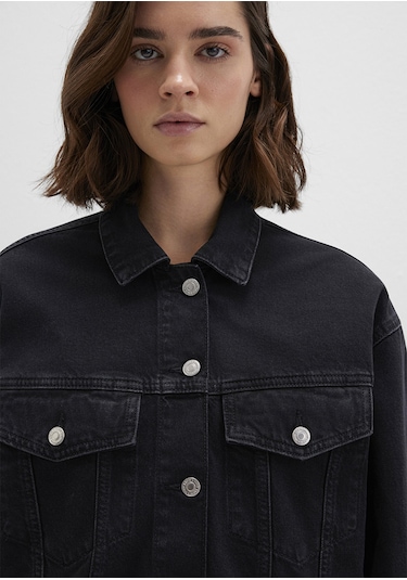 Mavi - Luna 90lar Koyu Gri Jean Ceket 1110177-90547 Antrasit