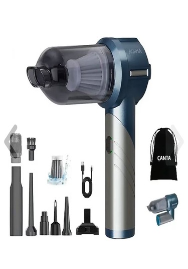 16000pa Güçlü Vakumlu Şarjlı El Süpürgesi 9 Başlıklı Kablosuz Ara