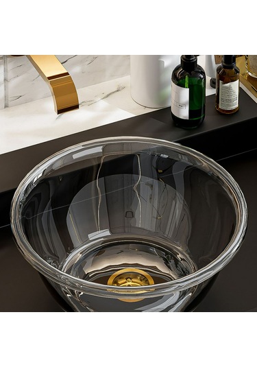 Dofolink Pet Materyal Transparan Yıkama Kabı - Kalın, Dayanıklı, Ev Ve Yurt İçin - Yüz, Diş Ve Ayak Yıkama Kullanıma Uygun - Hafif Lüks Tasarım Diğer