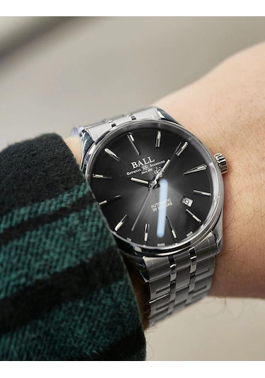 Ball Nm9080d-s1j-bk Erkek Kol Saati Gümüş