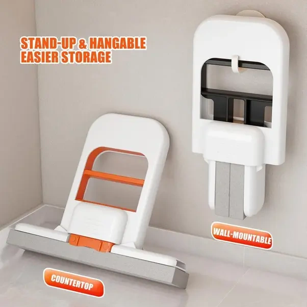 Oldfriend Yenilenmiş Mini Elde Süpürge: 3 Yedek Sünger Başlı, Katlanır, Ergonomik, Pratik