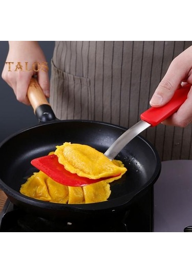 Mavi Silikon Çerez Spatula Turner Mini Brownie Spatula Isıya Dayanıklı Çizilmez Küçük Silikon Spatula Yapışmaz Tencere Flipper Pişirme Gereçleri