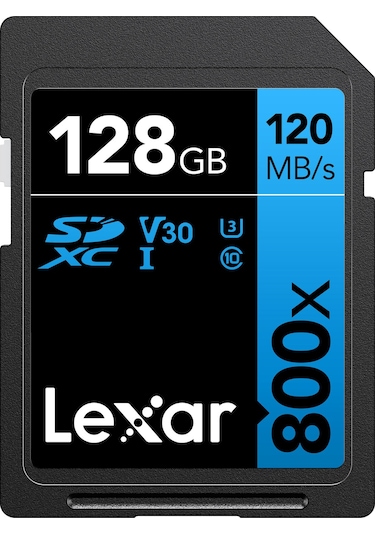 Lexar BLUE Series 128 GB High-Performance 800x UHS-I SDXC Hafıza Kartı