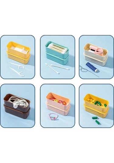 Honeybeeshop Pembe Taşınabilir Saklama Kutusu Kablo Kulaklık Kutusu Seyahat Organizörü Pembe