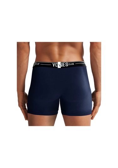 Yohannes Club, Erkek Özel Bölmeli Pamuklu Boxer, Renk Seçenekli, Tekli Paket Lacivert