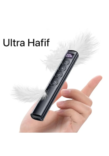 Ultratekno S7 Dijital Ekranlı Şarjlı Lazer Sunum Kumandası