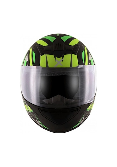 Axor Rage Trogon-E  CE2205 DOT FMVSS218 Motosiklet Kaskı Siyah - Yeşil - Sarı