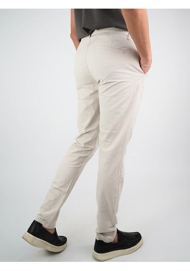 Digital Jeans Erkek Keten Jogger Krem Pantolon Krem