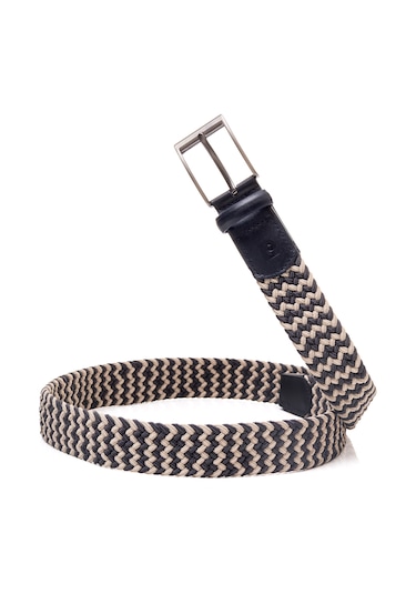Pierre Cardin Multi Renk Örgü Erkek Kemer En 3,5 Cm Pc-1745 Kobalt - Ebru
