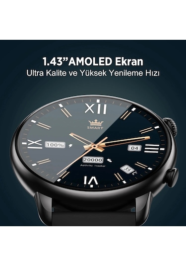 Bix SW02AI 1.43" Amoled Ekran Chatgpt Destekli Akıllı Saat (Distribütör Garantili)