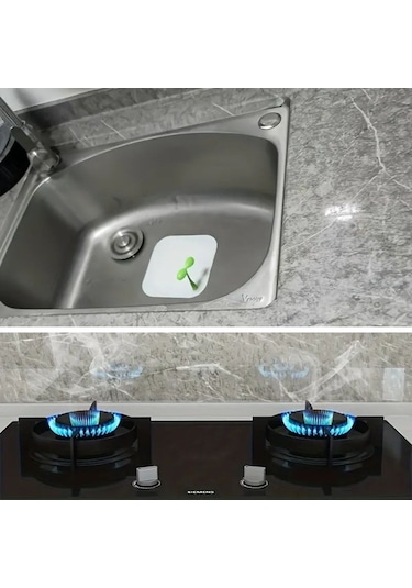 Mermer Desenli Sticker Folyo Atina Grisi 60cm 5mt 5332