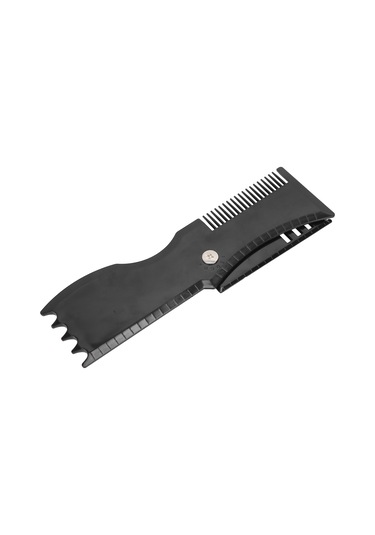 Maiyame Siyah Plastik 360 Derece Döner Sakal Şekillendirme Kalıbı - Ergonomik Tutuş, Simetrik Ve Hassas Kesim İçin Sakal Tasarım Aracı