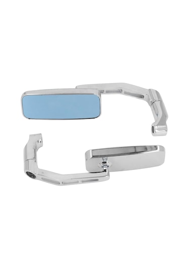 Motosiklet Gidon Dikiz Aynası D4 Model 8/10mm Kaliteli Nikel