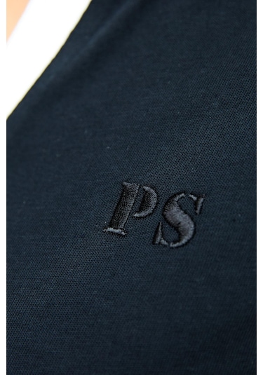 Polo State Kadın Ps Nakışlı Polo T-shirt / Şort Takım Siyah
