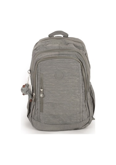 571 Krinkıl / Klinkır Su Geçirmez Hafif Çok Gözlü Spor, Seyahat, Okul, Laptop Sırt Çantası Gri 1d Gri
