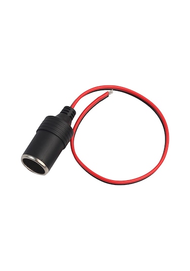 Araç Çakmaklık Uzatıcı Dişi Fiş Kablolu Dişi Çakmak Soketi Boş