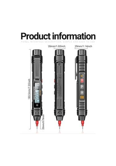Novahub A3005 40 Megohm Yanmayı Önleyici Dijital Güç Dijital Evrensel Metre Standart Diğer