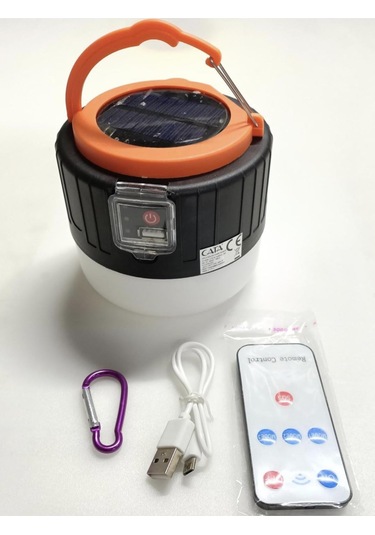 Cata Ct-4289 Urla Şarjlı Solar Kamp Feneri Beyaz Işık Mavi