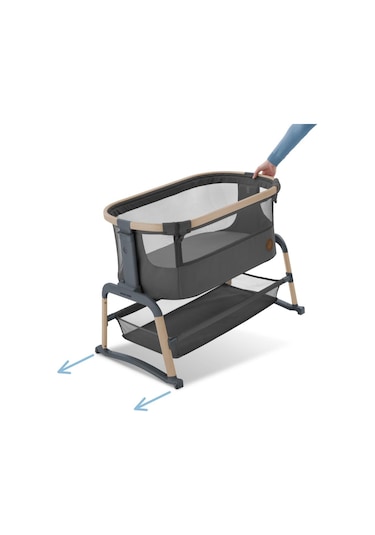 Maxi-Cosi Iora Air Sallanabilen Ahşap Görünümlü Anne Yanı Beşik Beyond Graphite Antrasit Maxi-Cosi Iora Air Sallanabilen Ahşap Görünümlü Anne Yanı Beşik Beyond Graphite Antrasit