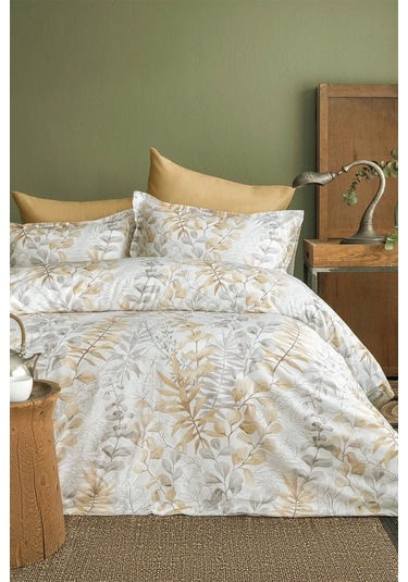 Occale Beige 210 Tc 83 Tel Pamuk Saten Nevresim Takımı Tek Kişilik