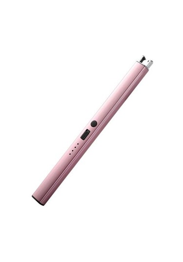 Gül Altın Elektrikli Şarj Edilebilir Ateşleyici Rüzgar Geçirmez Kompakt Boyut Taşınabilir Barbekü Soba Ateşleyici Kamp Aksesuarları Altın - Pembe