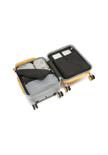 Free Like The Wind Binilebilir Çocuk Valizi Kabin Boy, Düşme Engelleyici Sarı