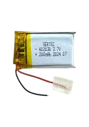 402030 3.7v 200mah Li-polymer Pil Devreli/1.5a