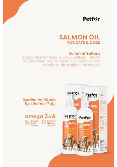 Somon Yağı 250 Ml Kedi Ve Köpekler İçin X2 Adet
