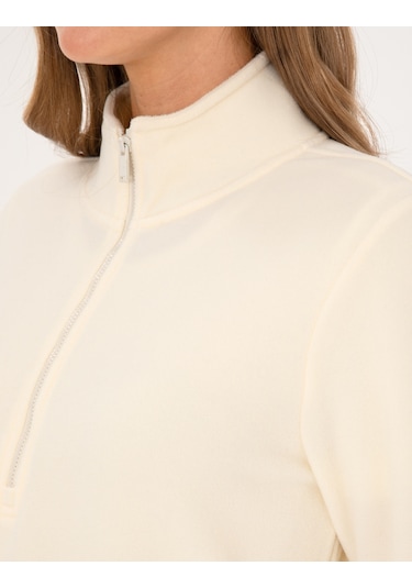 Pierre Cardin Kadın Ekru Sweatshirt 50316333-vr019 Ekru