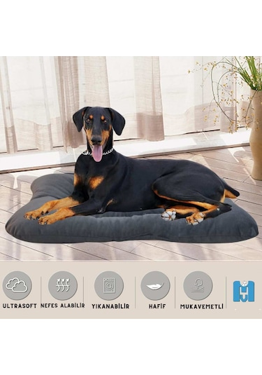 Mavi Vitrin Yıkanabilir Hafif Soft Kedi Köpek Yatağı Small