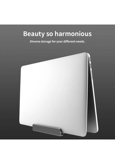 Alüminyum Alaşım Laptop Tablet Telefon Depolama Standı, Renk: L402 Üç Yuva Gri , Size:l402 Three Slots Gray