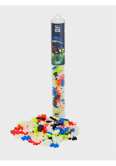 Plus - Plus Minecraft Temalı Silindir Kutuda Glow Lego Yapı Oyuncağı 100 Parça 4282