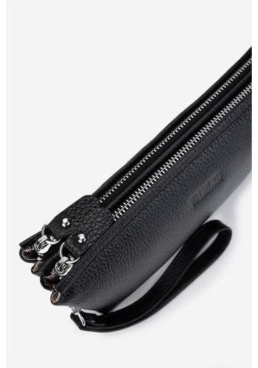 Valmenti Erkek Hakiki Deri Siyah Floter El Çantası 147 892 Erk Cnt Y25 Sıyah Fltr Siyah