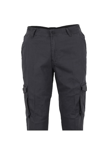 Modarar Erkek Keten Kargo Pantolon Füme Renk Rar01443 Modarar Erkek Keten Kargo Pantolon Füme Renk Rar01443