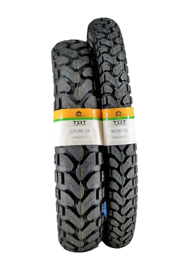 120/80-18 Ve 90/90-21 Tl Tubeless - Dubleks Lastik Takımı