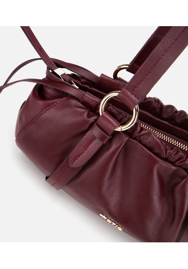 Hotiç Kadın Deri Bordo Yumuşak Dokulu Bowling Omuz Çantası 03cah316710a780 03cah316710a780 Bordo