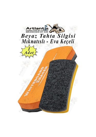 Mıknatıslı Yazı Tahta Silgisi Eva 1 Adet Beyaz Yazı Tahtası Silgisi Manyetik Kaliteli Keçe Uçlu Eva Okul Sınıf Ofis Kuru Çok Renkli