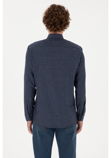 U.s. Polo Assn. Erkek İndigo Gömlek Basic 50316723-vr028 İndigo