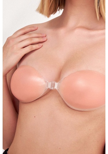 Nbb Kadın Ten Rengi Silikon Sütyen Ten