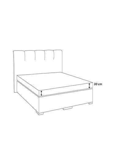 Çizgili Saten Yatak Çarşafı Lastikli 100x200 Yastık Kılıfı 50x70 Siyah