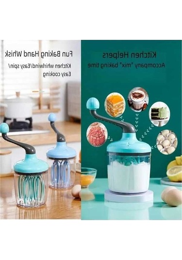 Ulzyvf Yeşil Yarı Otomatik Çırpıcı Yumurta Mikseri, Kullanışlı Ve Pratik Yeşil