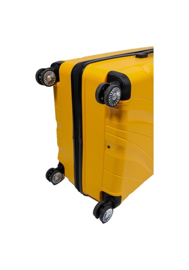 Ehs Unisex Sarı 3'lü Set Valiz Sarı