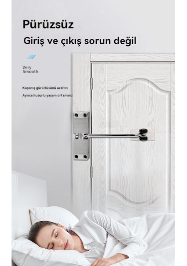 Harborstore Alüminyum Alaşımlı Tampon Otomatik Kapı Kapatıcı - Beyaz - Wr0709205